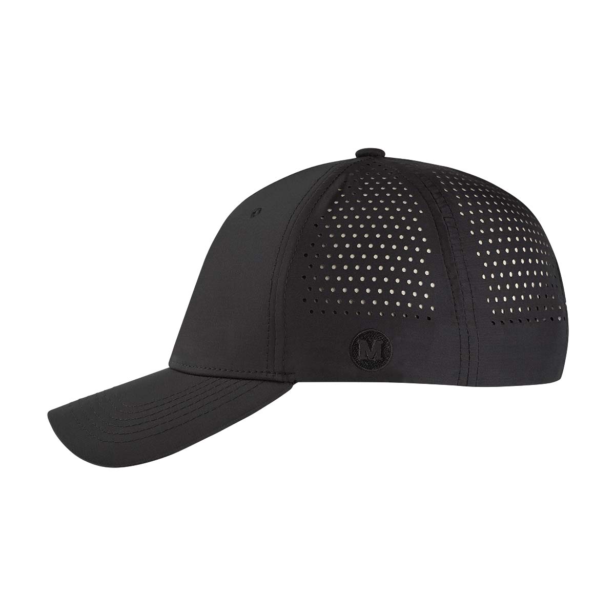 Stealth Mode: Black Blank Performance Snapback Hat - Mammoth Headwear