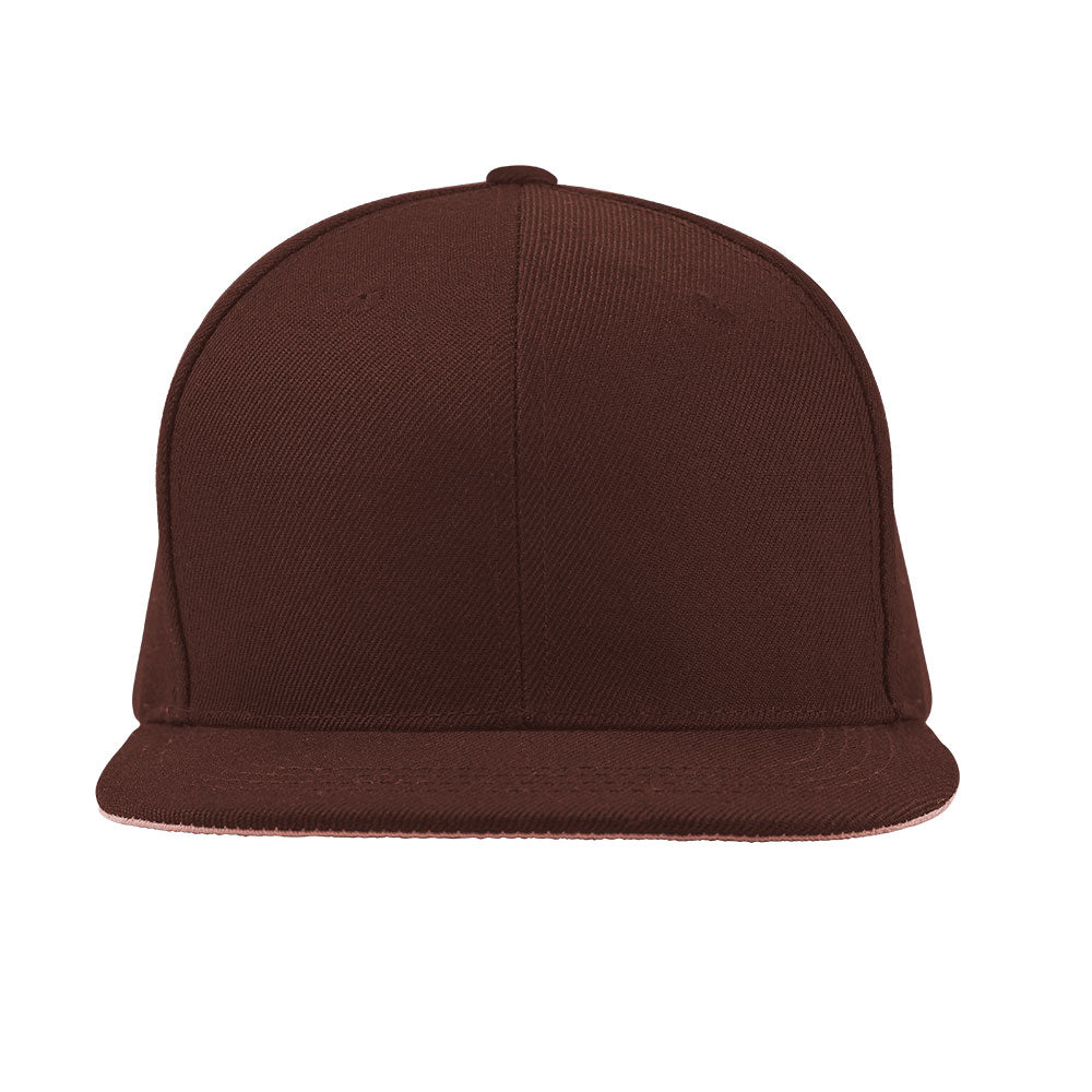 Mammoth Adjustable Stylish Hat Headwear Blank Brown & Snapback Classic - - -
