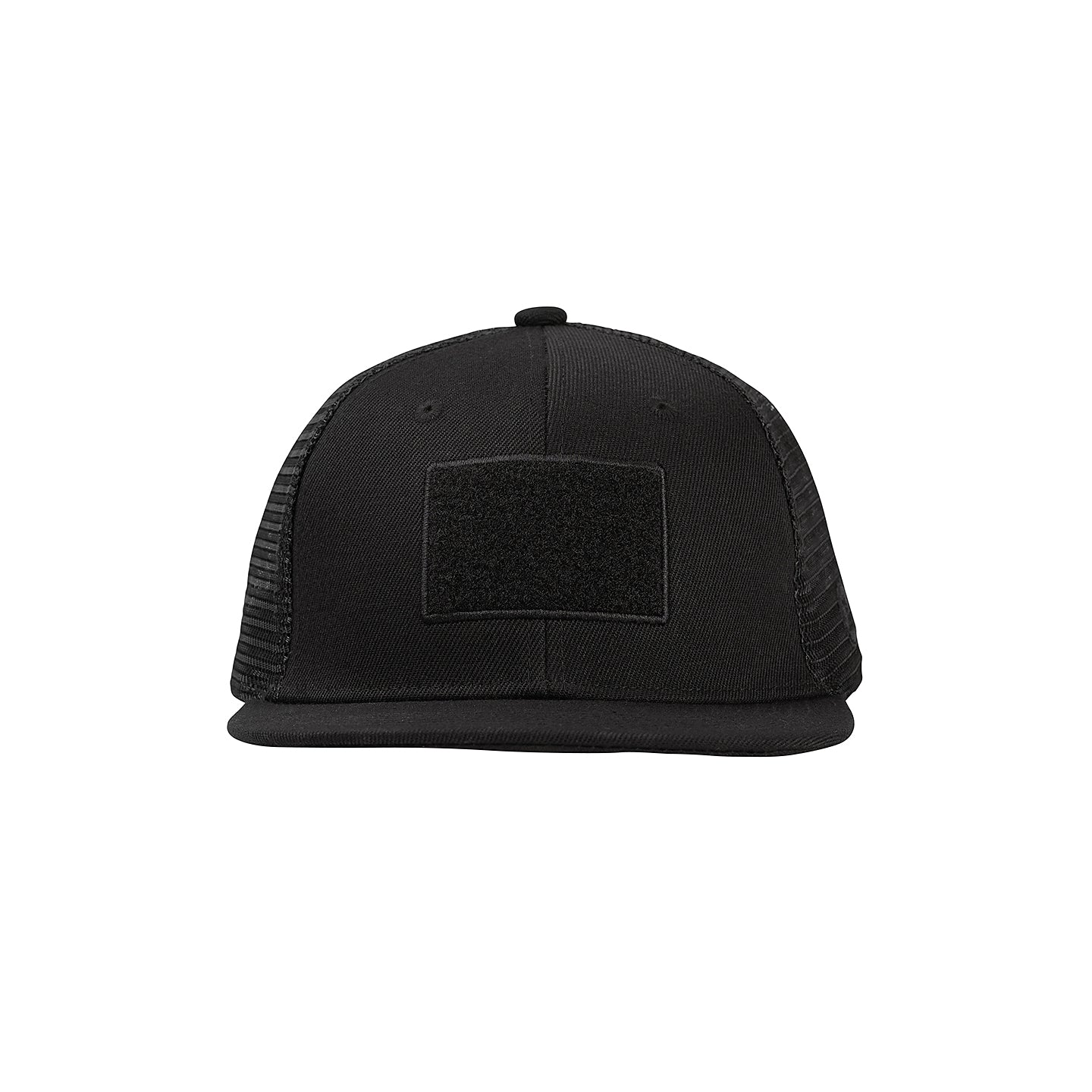 Black Trucker Hat With LV Patch Adjustable Snapback New